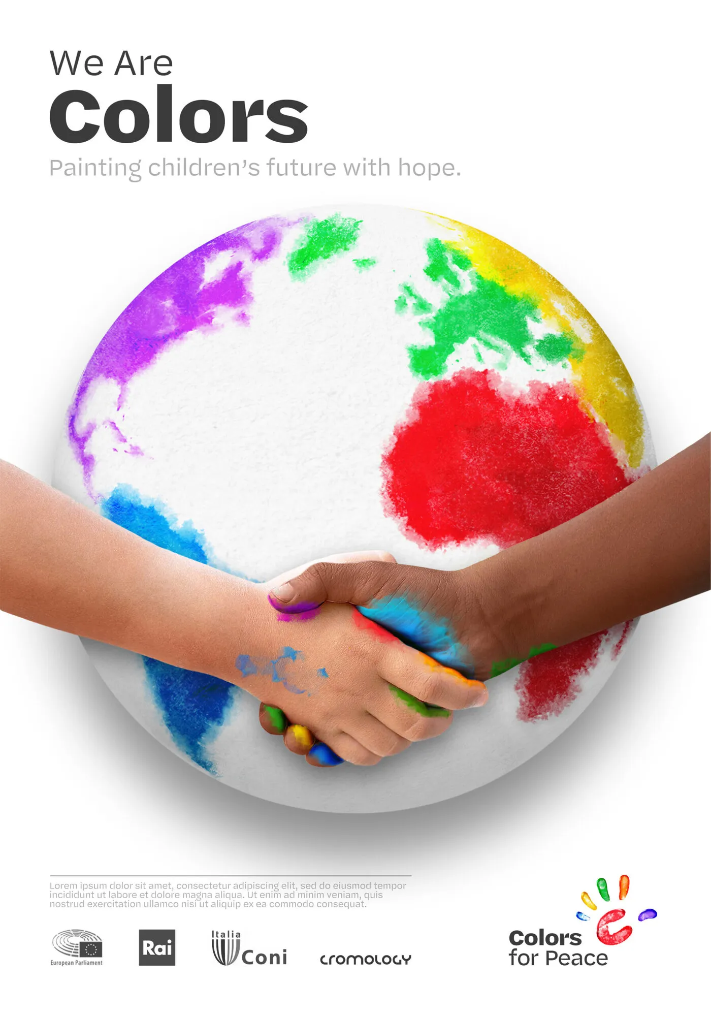Colors for Peace, applicazione dell'identità