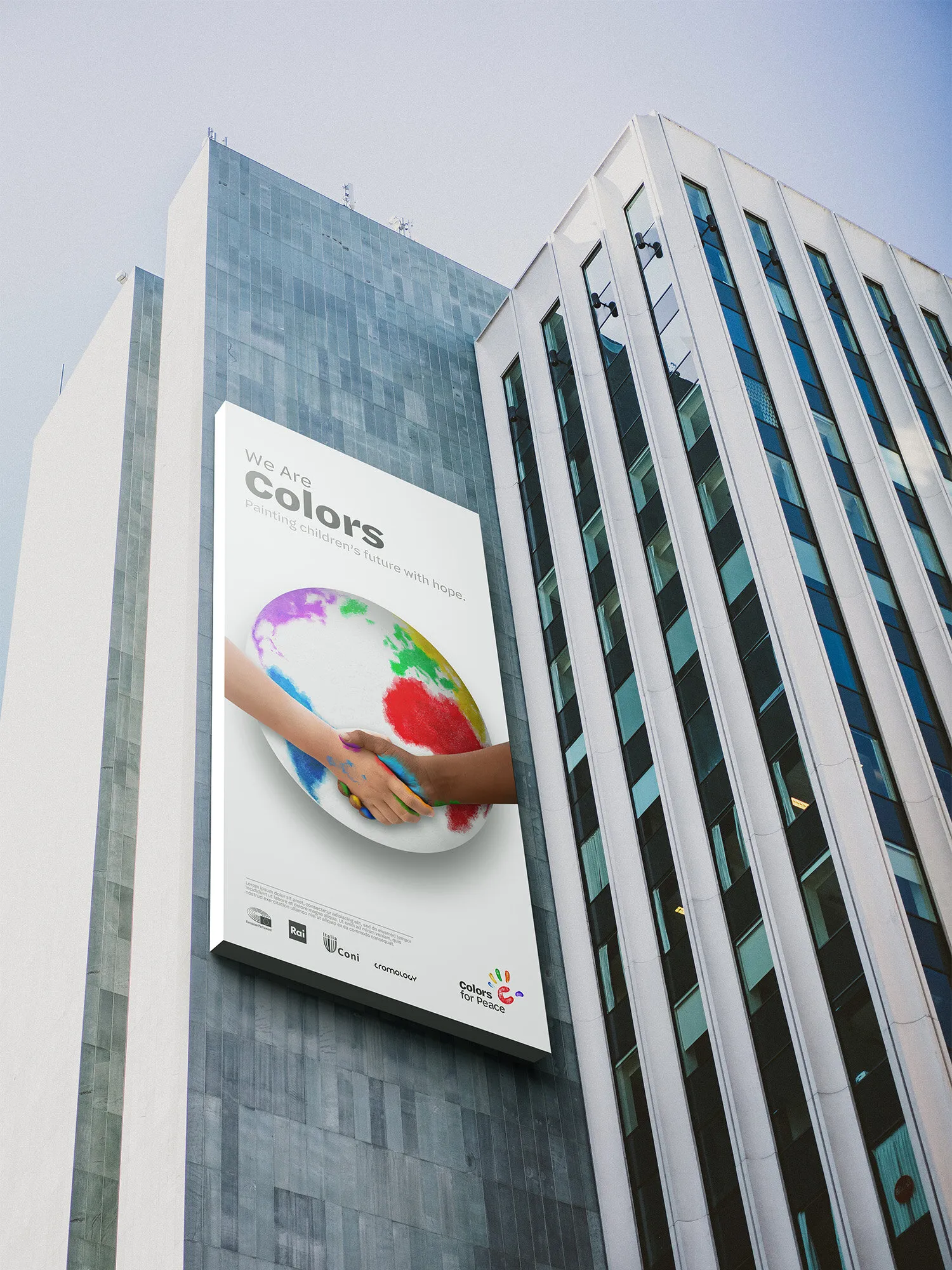 Colors for Peace, applicazione dell'identità